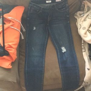 Mid Rise, Distressed Jeans